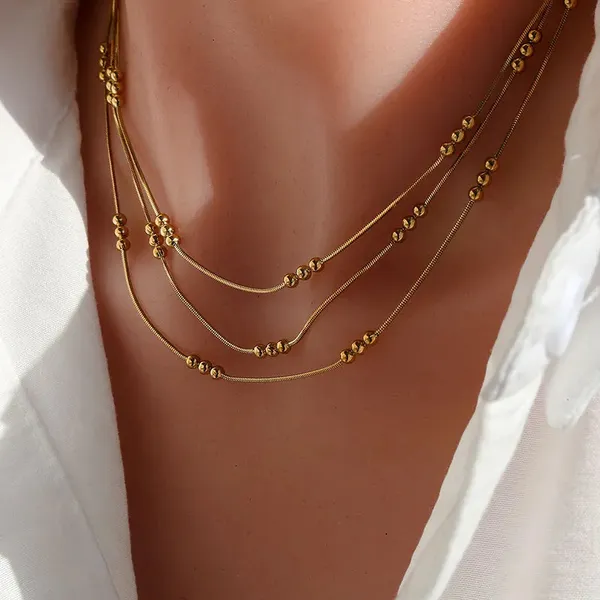 Gold_Layered_Bead_Chain_For_Women